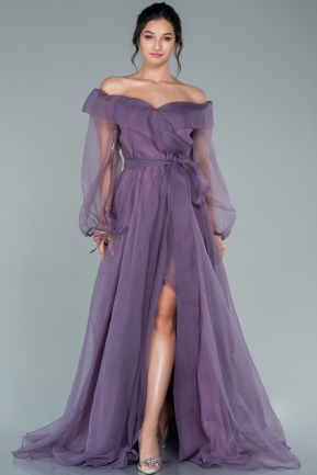 Abendkleid Lang Lavendel ABU2716