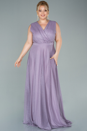 Kleider in Großen Größen Lang Lavendel ABU1622