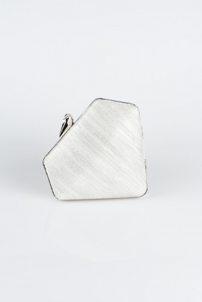 Kästchen-Tasche Silber V222