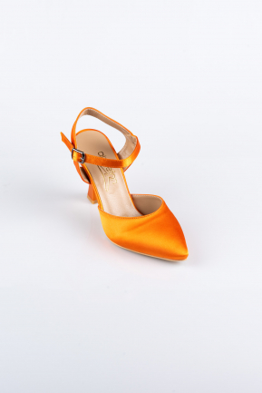 Party-Schuhe Satin Orange AB1086