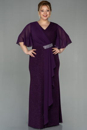 Kleider in Großen Größen Lang Violette ABU2797