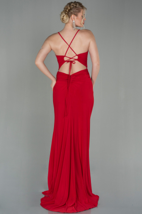 Abendkleid im Meerjungfrau-Stil Lang Rot ABU2848