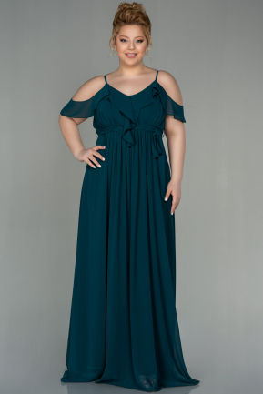 Smaragdgrün Abendkleid Für Schwangere Lang ABU1448