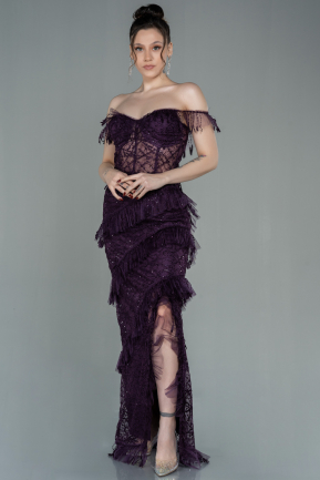 Violette Abendkleid Lang ABU1596