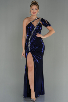 Abendkleid im Meerjungfrau-Stil Lang Violette ABU2990