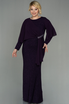 Kleider in Großen Größen Lang Violette ABU3013