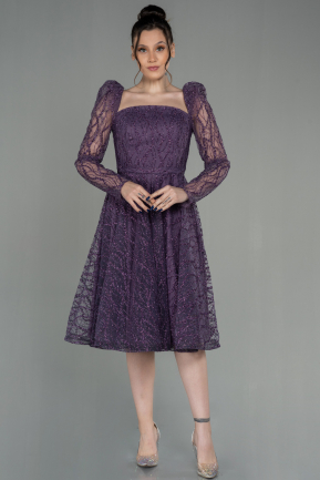 Lavendel Abendkleid Midi ABK1651