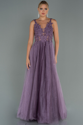 Abendkleid Lang Lavendel ABU2278