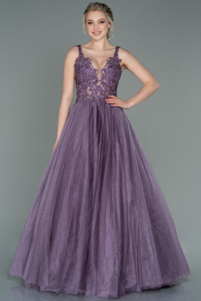 Abendkleid Lang Lavendel ABU2278
