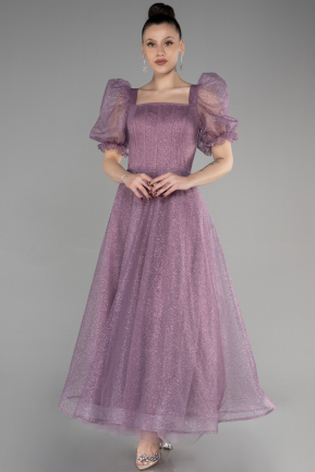 Abendkleid Midi Lavendel ABK1947