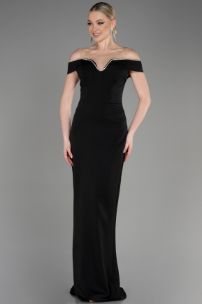 Long Black Prom Gown ABU3781