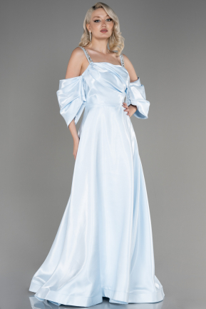 Light Blue Long Evening Prom Dress ABU3826