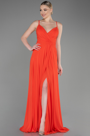 Orange Abendkleid Lang ABU1305