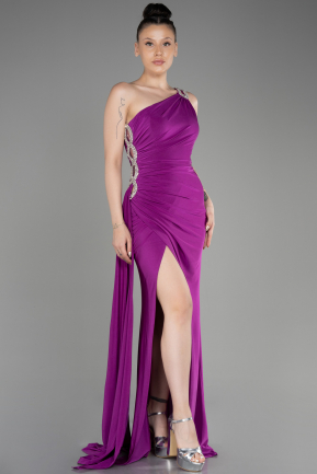 Violett Abendkleid Lang ABU2964