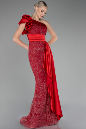 Abendkleid Lang Rot ABU4059