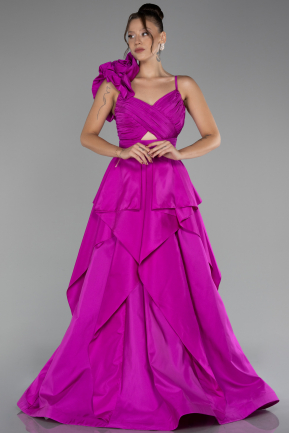 Abendkleid Lang Fuchsie ABU4154