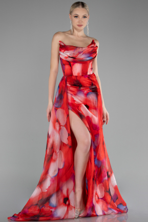 Abendkleid Lang Rot ABU4169