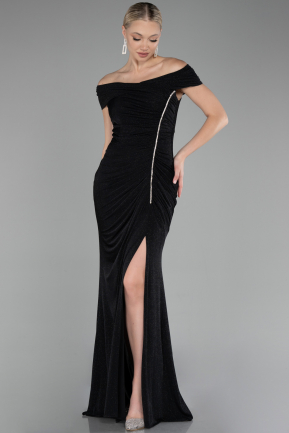 Abendkleid Lang Schwarz ABU4171