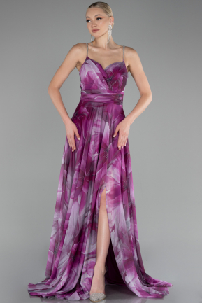 Abschlusskleid Lang Violett ABU4184