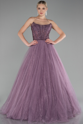 Abendkleid Lang Lavendel ABU4185