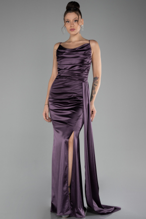 Lavendel Abschlusskleid Satin Lang ABU2539