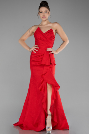 Abschlusskleid Lang Rot ABU4247