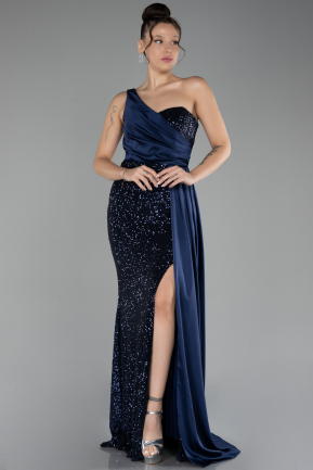 Abendkleid Lang Marineblau ABU4241