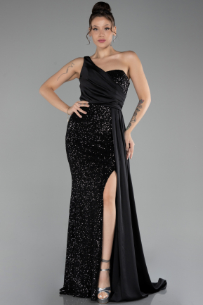 Abendkleid Lang Schwarz ABU4241