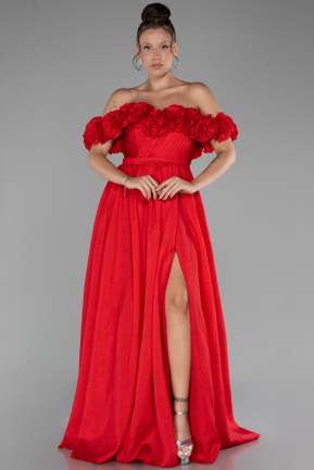 Abendkleid Lang Rot ABU4278