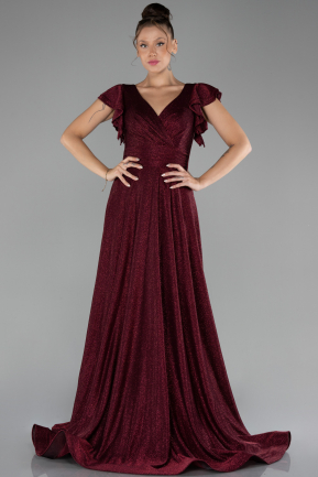 Abendkleid Lang Weinrot ABU4372