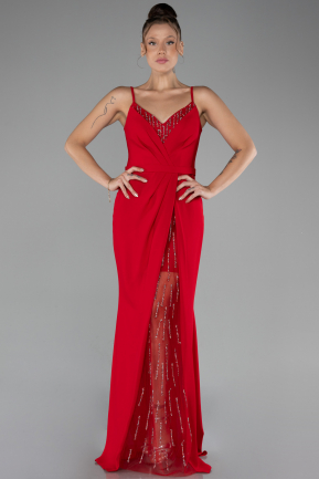 Abendkleid Lang Rot ABU4299