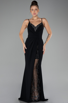 Abendkleid Lang Schwarz ABU4299