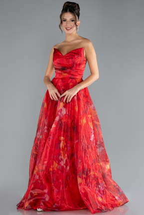 Abschlusskleid Lang Rot ABU4336