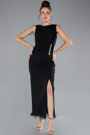 Partykleid Midi Schwarz ABK2169