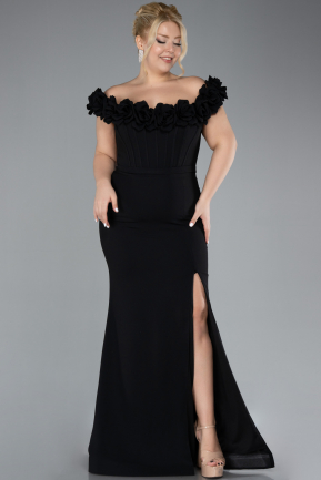 Abendkleid Lang Schwarz ABU4387