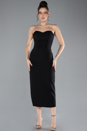 Partykleid Midi Schwarz ABK2177