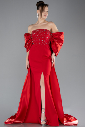 Abendkleid Lang Rot ABU4514