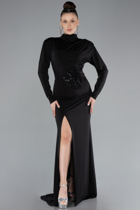 Abendkleid Lang Schwarz ABU4525