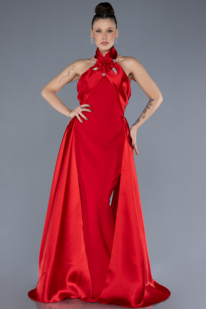 Abendkleid Lang Rot ABU4411