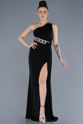 Abendkleid Lang Schwarz ABU4599