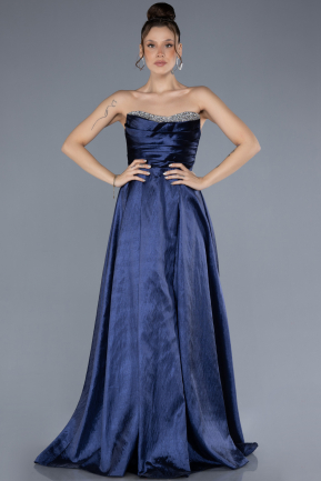 Abendkleid Lang Marineblau ABU4579