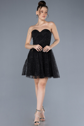 Partykleid Kurz Schwarz ABK2235