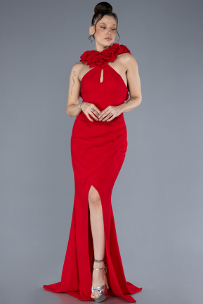 Abendkleid Lang Rot ABU4610