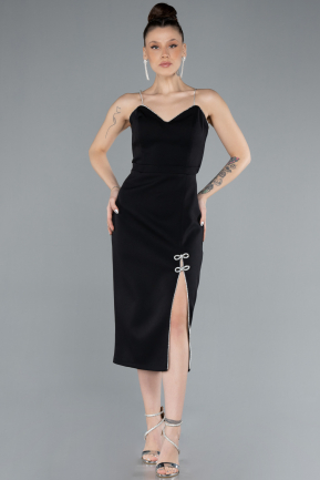 Partykleid Midi Schwarz ABK2250