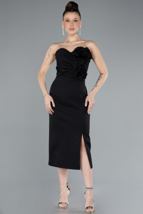 Partykleid Midi Schwarz ABK2251