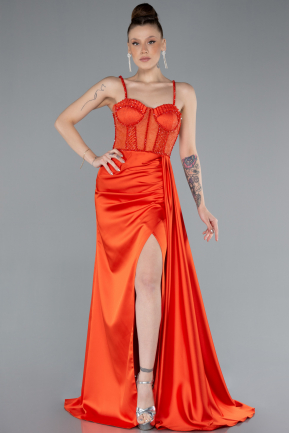 Abendkleid Satin Lang ABU3030