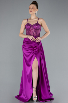 Abendkleid Satin Lang ABU3030