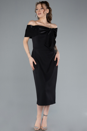 Partykleid Midi Schwarz ABK2263