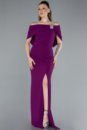 Violett Abendkleid Lang ABU3775