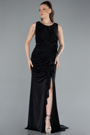 Abendkleid in Übergröße Lang Schwarz ABU4713